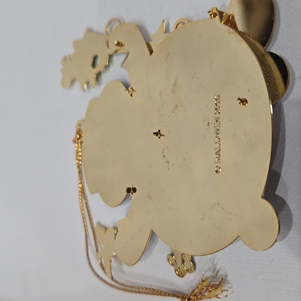 Baldwin Brass 24kt Gold Snippety‎ Snowman Ornament Christmas Holiday - Picture 12 of 15